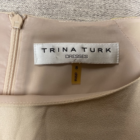 Trina Turk Midtown Stud Shoulder Colorblock Dress. - Picture 7 of 7